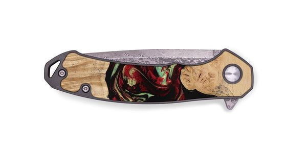EDC Wood Pocket Knife - Jordon (Red, 773831)