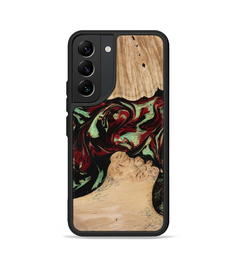 Galaxy S22 Wood Phone Case - Jordon (Red, 773831)