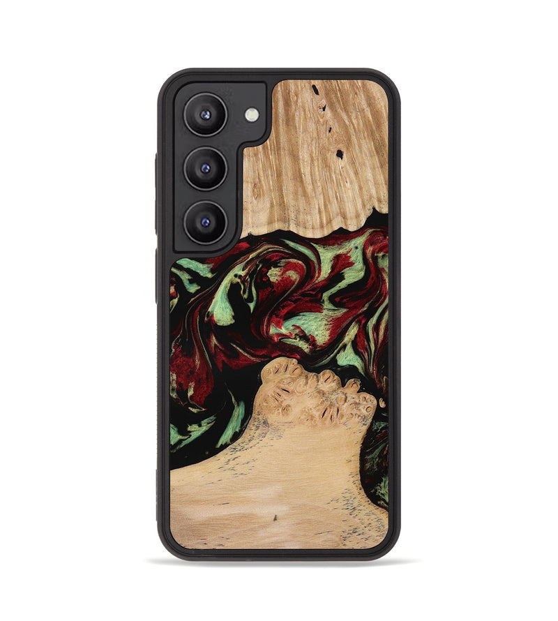 Galaxy S23 Wood Phone Case - Jordon (Red, 773831)