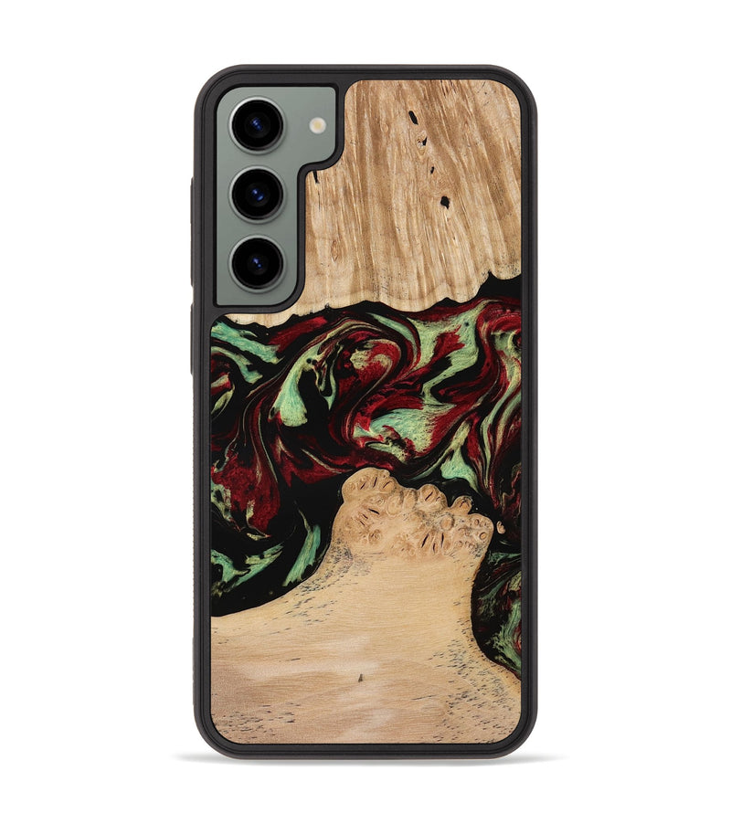 Galaxy S23 Plus Wood Phone Case - Jordon (Red, 773831)