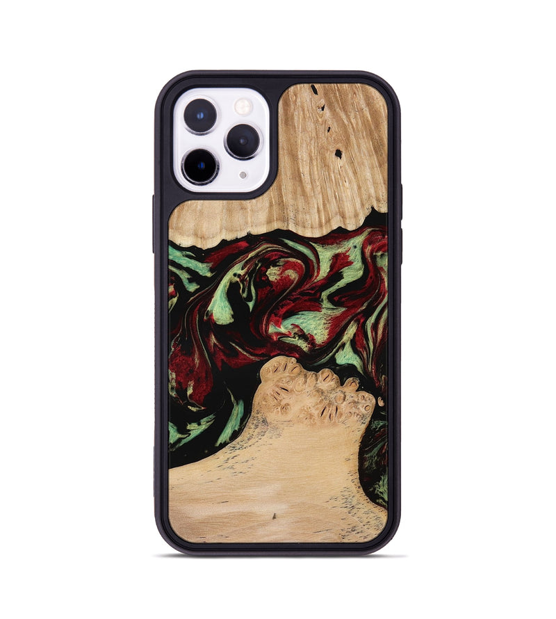 iPhone 11 Pro Wood Phone Case - Jordon (Red, 773831)