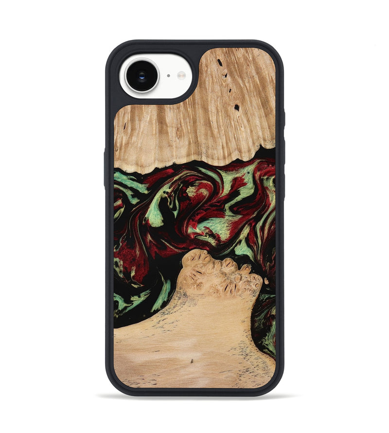 iPhone 16e Wood Phone Case - Jordon (Red, 773831)