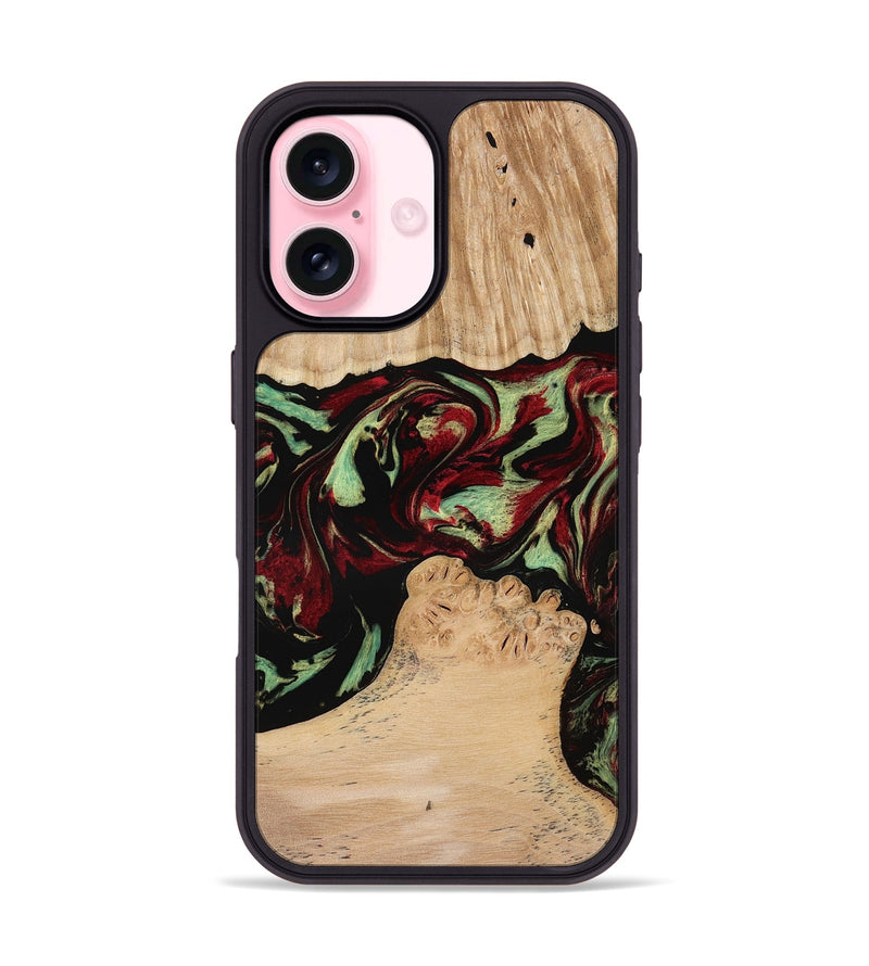 iPhone 17 Wood Phone Case - Jordon (Red, 773831)