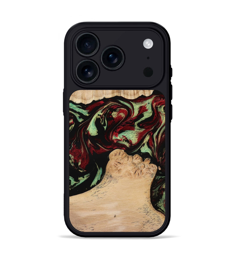 iPhone 17 Pro Wood Phone Case - Jordon (Red, 773831)