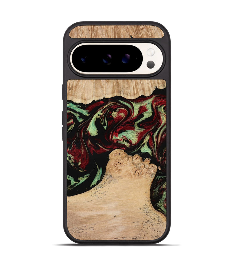Pixel 9 Wood Phone Case - Jordon (Red, 773831)