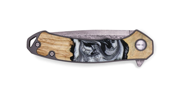 EDC Wood Pocket Knife - Jordan (Black & White, 773855)