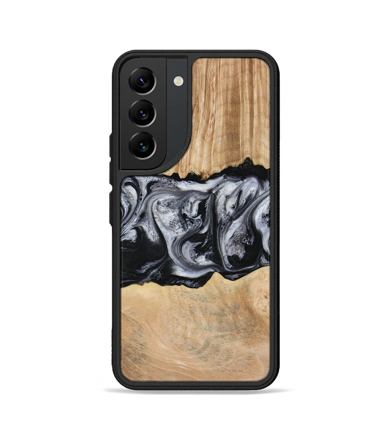 Galaxy S22 Wood Phone Case - Jordan (Black & White, 773855)