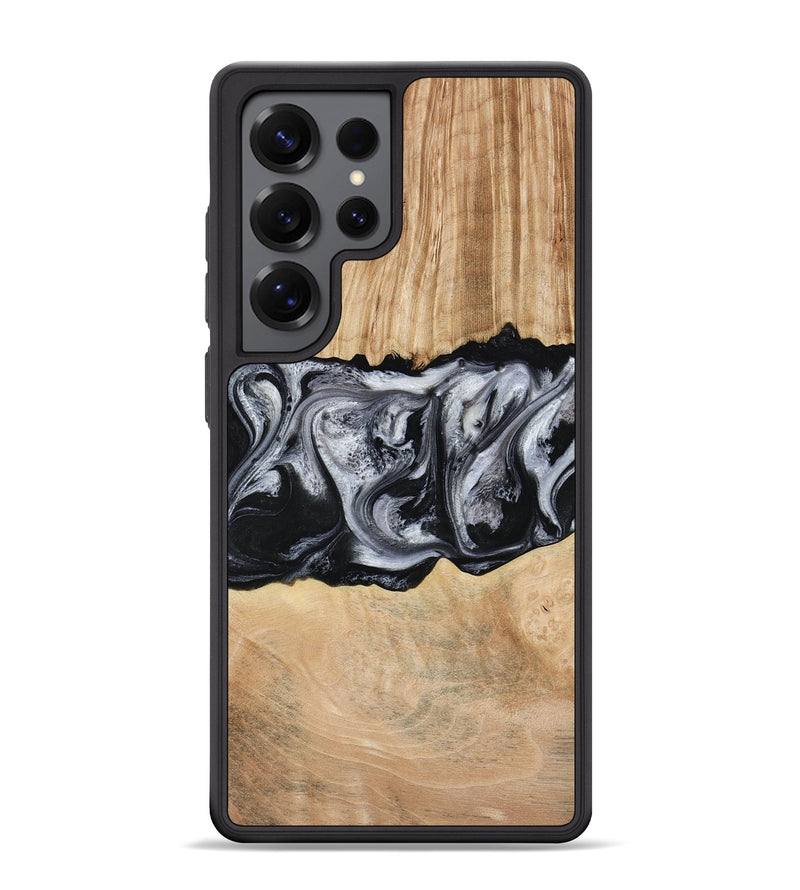 Galaxy S25 Ultra Wood Phone Case - Jordan (Black & White, 773855)