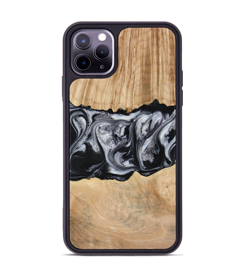 iPhone 11 Pro Max Wood Phone Case - Jordan (Black & White, 773855)