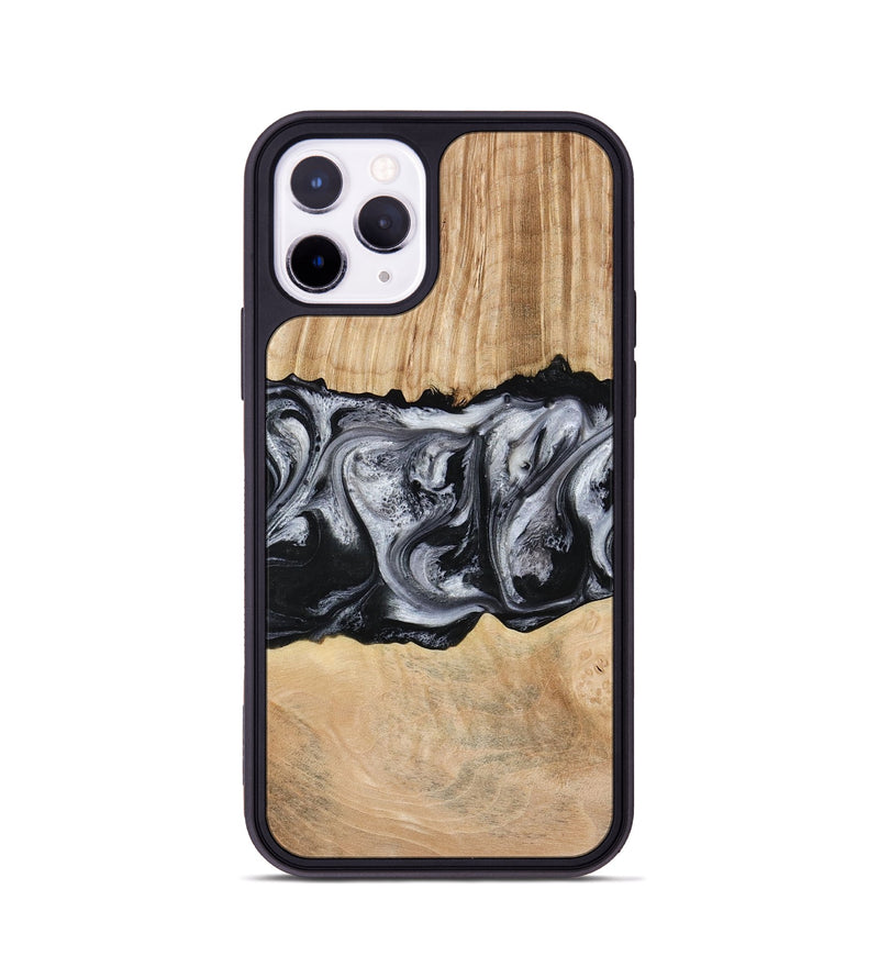 iPhone 11 Pro Wood Phone Case - Jordan (Black & White, 773855)