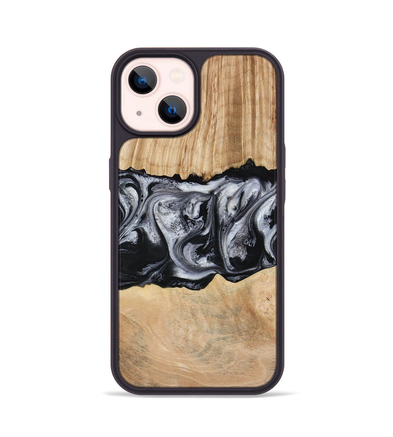 iPhone 14 Wood Phone Case - Jordan (Black & White, 773855)