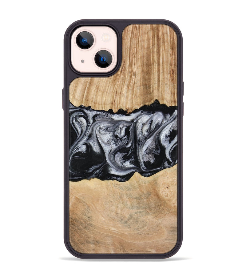 iPhone 14 Plus Wood Phone Case - Jordan (Black & White, 773855)