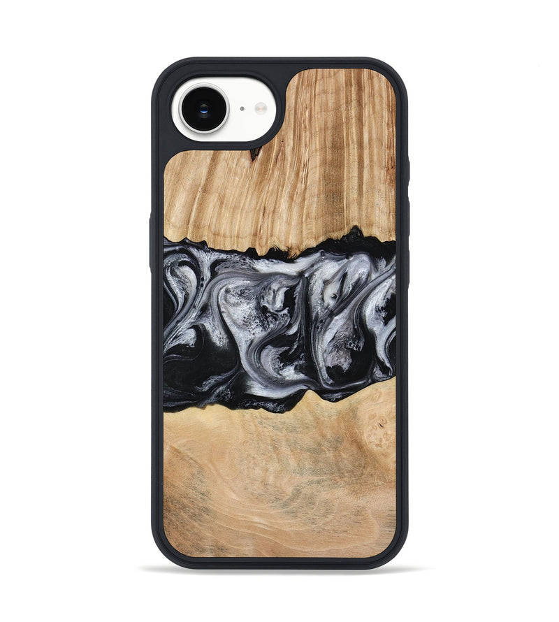 iPhone 16e Wood Phone Case - Jordan (Black & White, 773855)