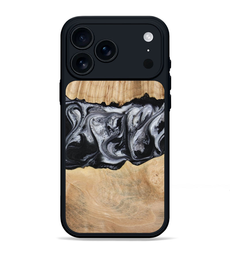 iPhone 17 Pro Max Wood Phone Case - Jordan (Black & White, 773855)