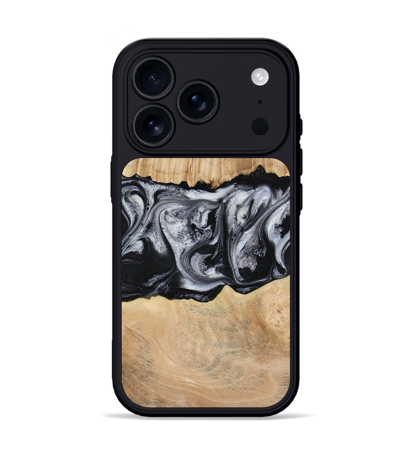 iPhone 17 Pro Wood Phone Case - Jordan (Black & White, 773855)