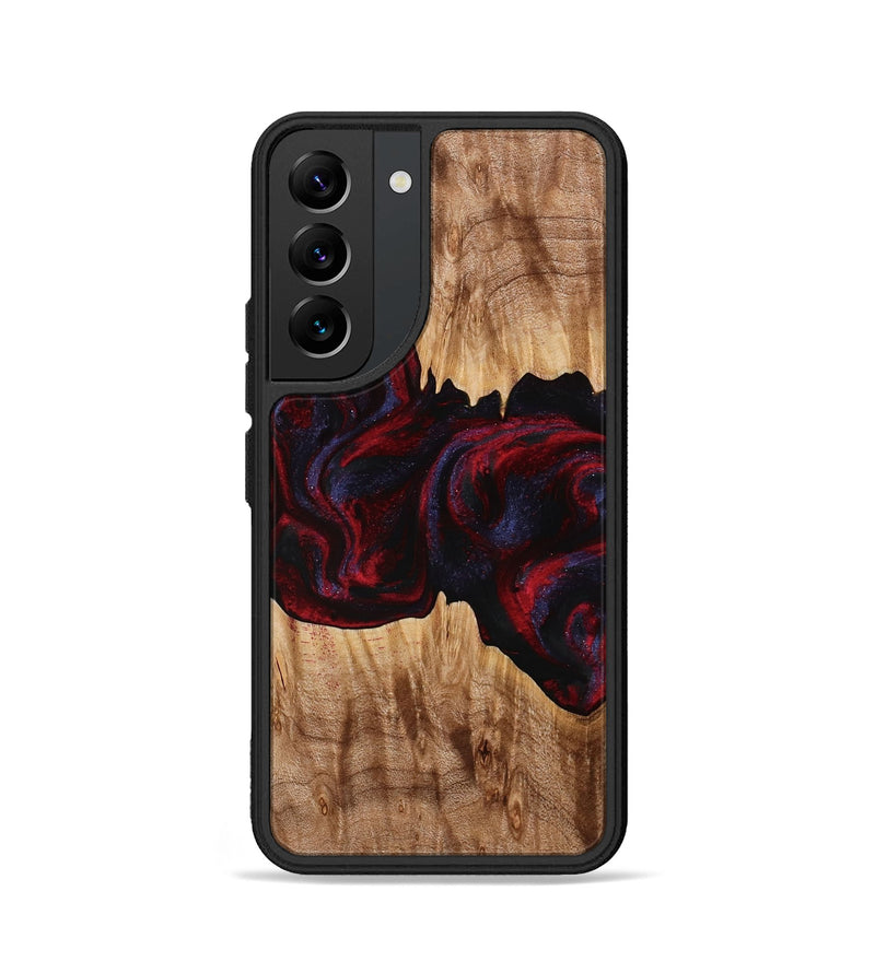 Galaxy S22 Wood Phone Case - Jakayla (Red, 774303)