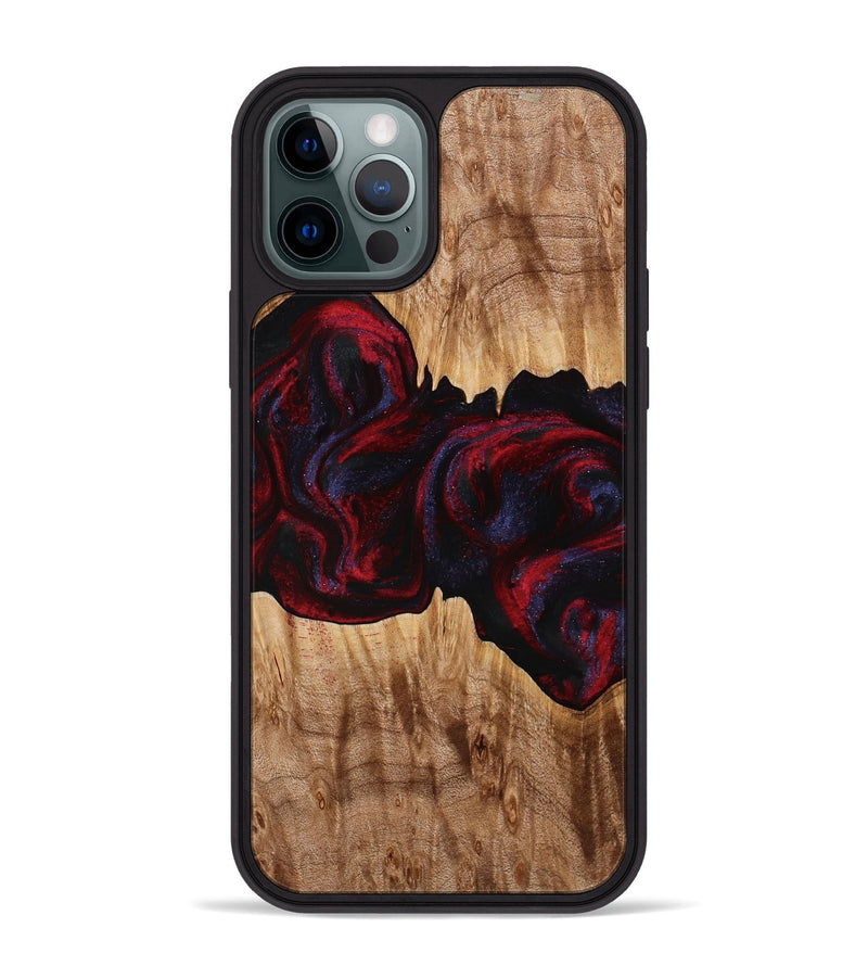 iPhone 12 Pro Max Wood Phone Case - Jakayla (Red, 774303)