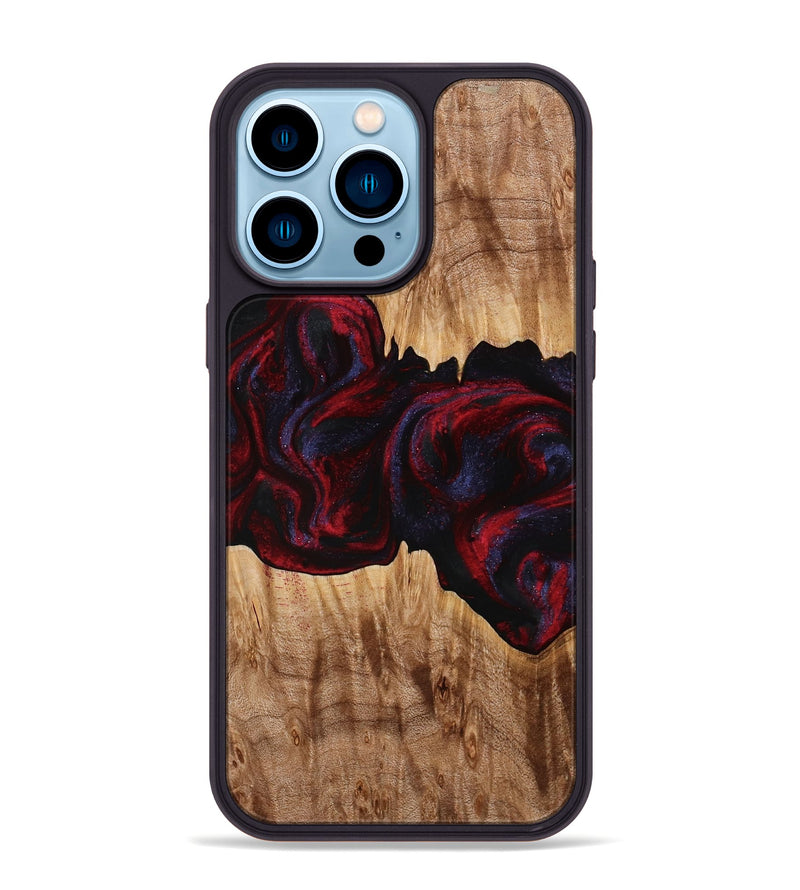 iPhone 14 Pro Max Wood Phone Case - Jakayla (Red, 774303)