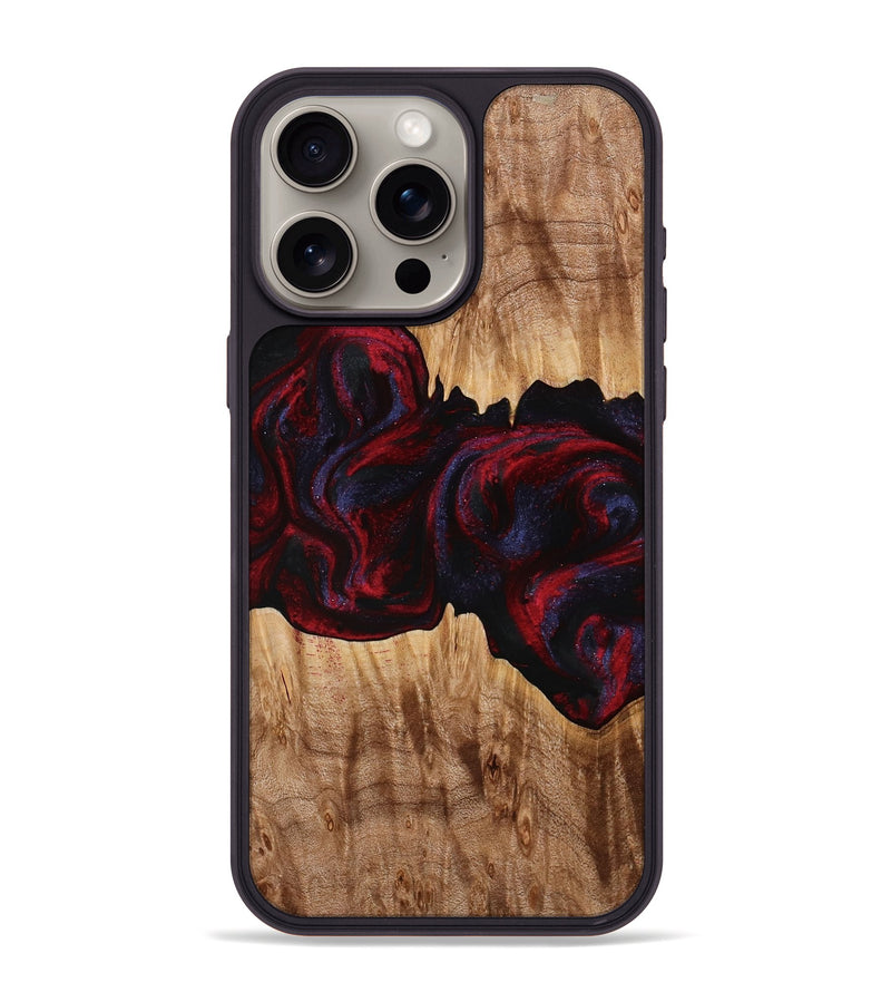 iPhone 15 Pro Max Wood Phone Case - Jakayla (Red, 774303)