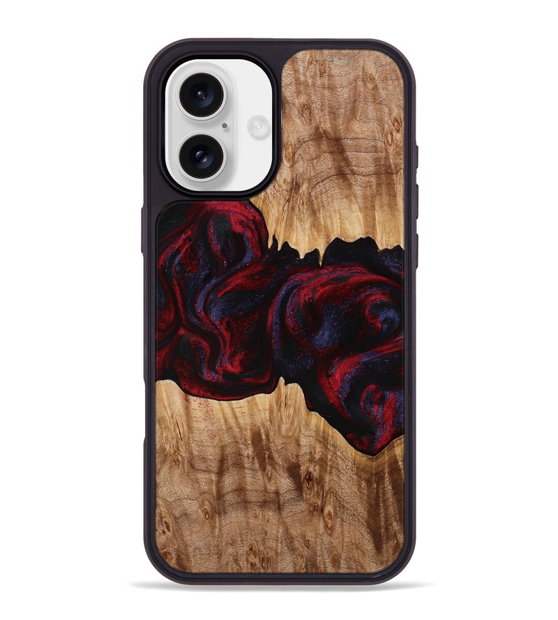 iPhone 16 Plus Wood Phone Case - Jakayla (Red, 774303)