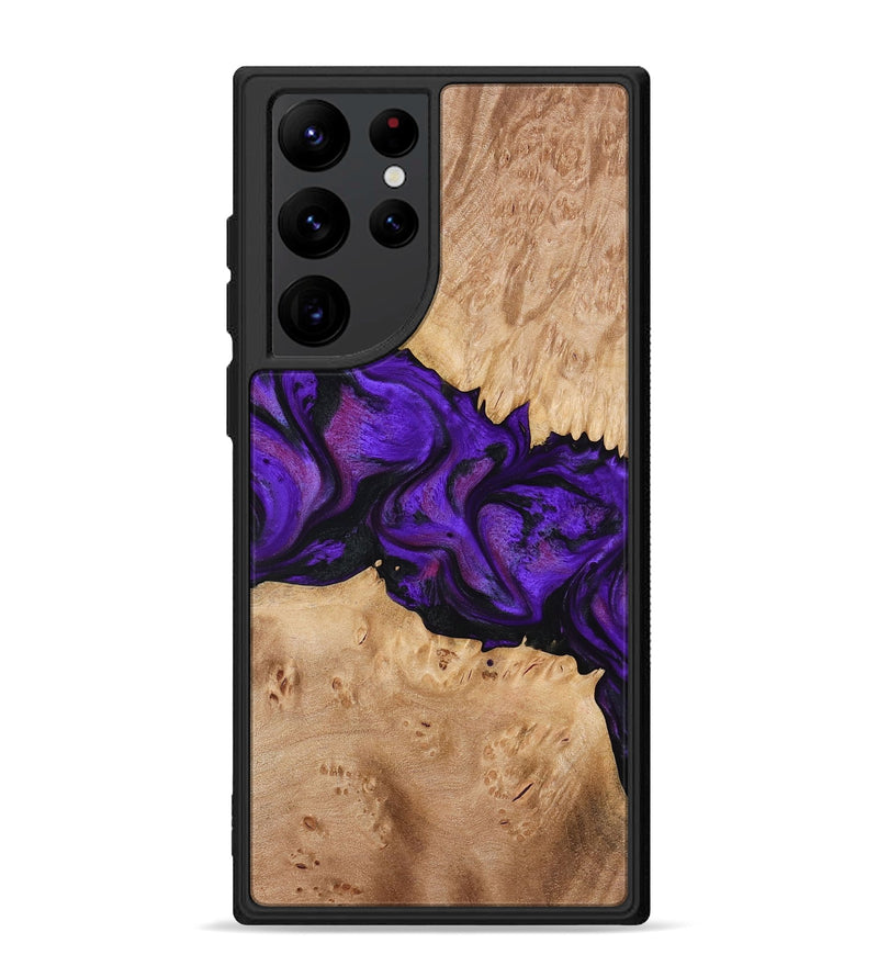 Galaxy S22 Ultra Wood Phone Case - Jahmir (Purple, 774720)