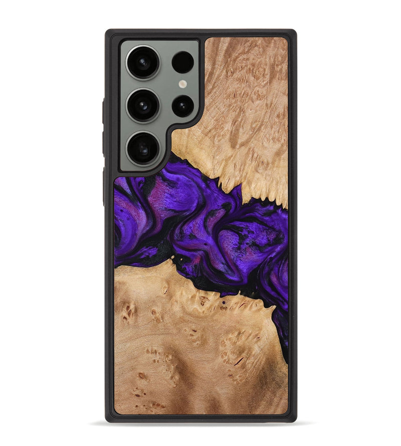 Galaxy S23 Ultra Wood Phone Case - Jahmir (Purple, 774720)