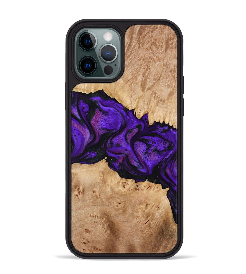 iPhone 12 Pro Max Wood Phone Case - Jahmir (Purple, 774720)