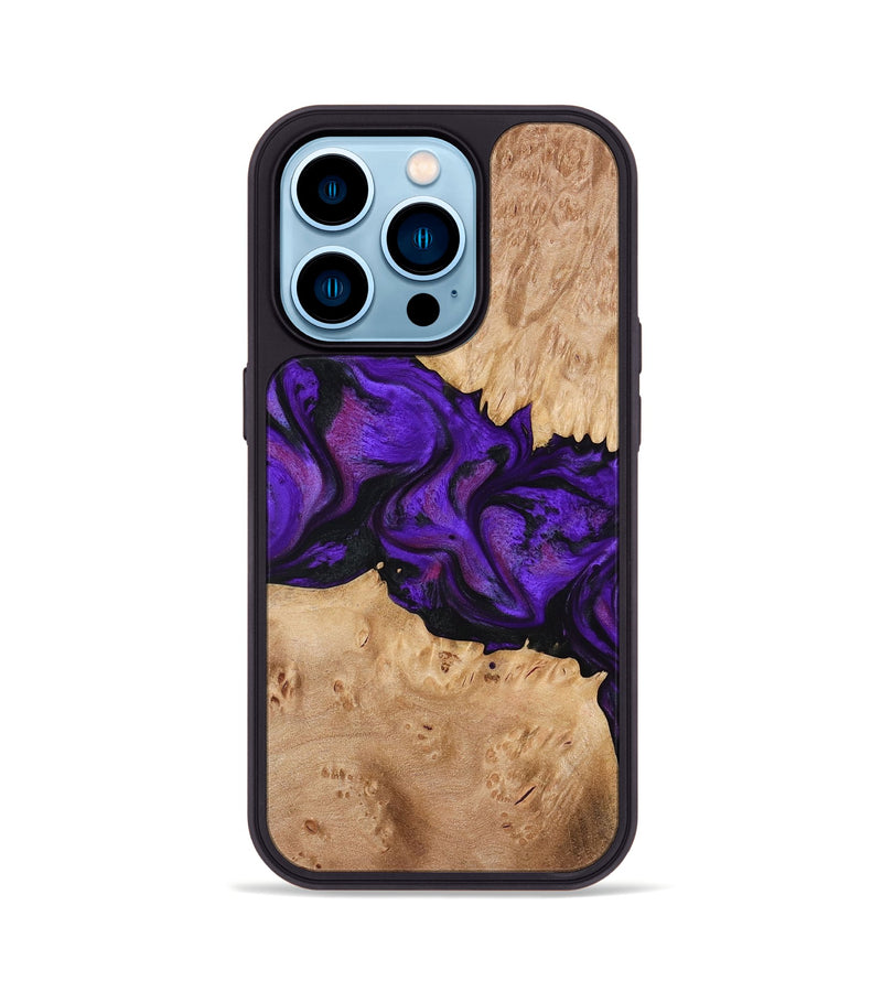 iPhone 14 Pro Wood Phone Case - Jahmir (Purple, 774720)