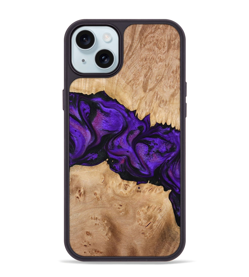 iPhone 15 Plus Wood Phone Case - Jahmir (Purple, 774720)