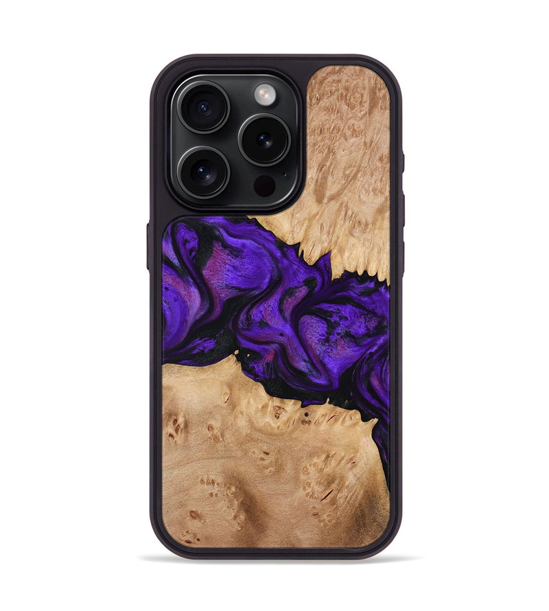 iPhone 15 Pro Wood Phone Case - Jahmir (Purple, 774720)