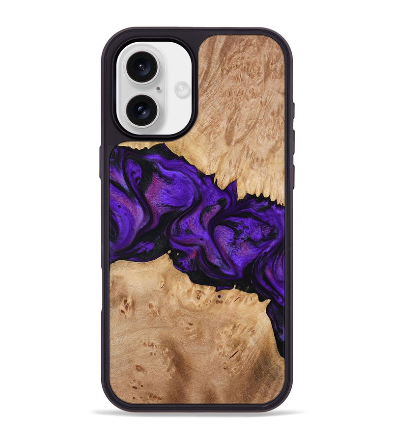 iPhone 16 Plus Wood Phone Case - Jahmir (Purple, 774720)