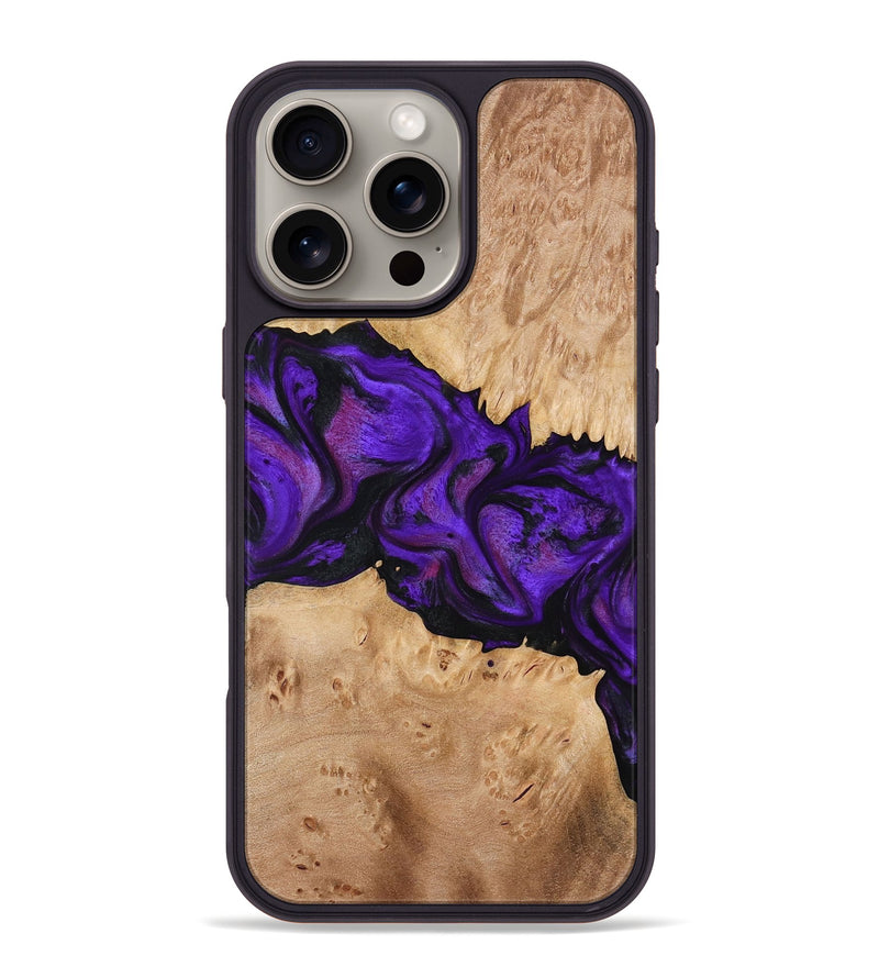 iPhone 16 Pro Max Wood Phone Case - Jahmir (Purple, 774720)