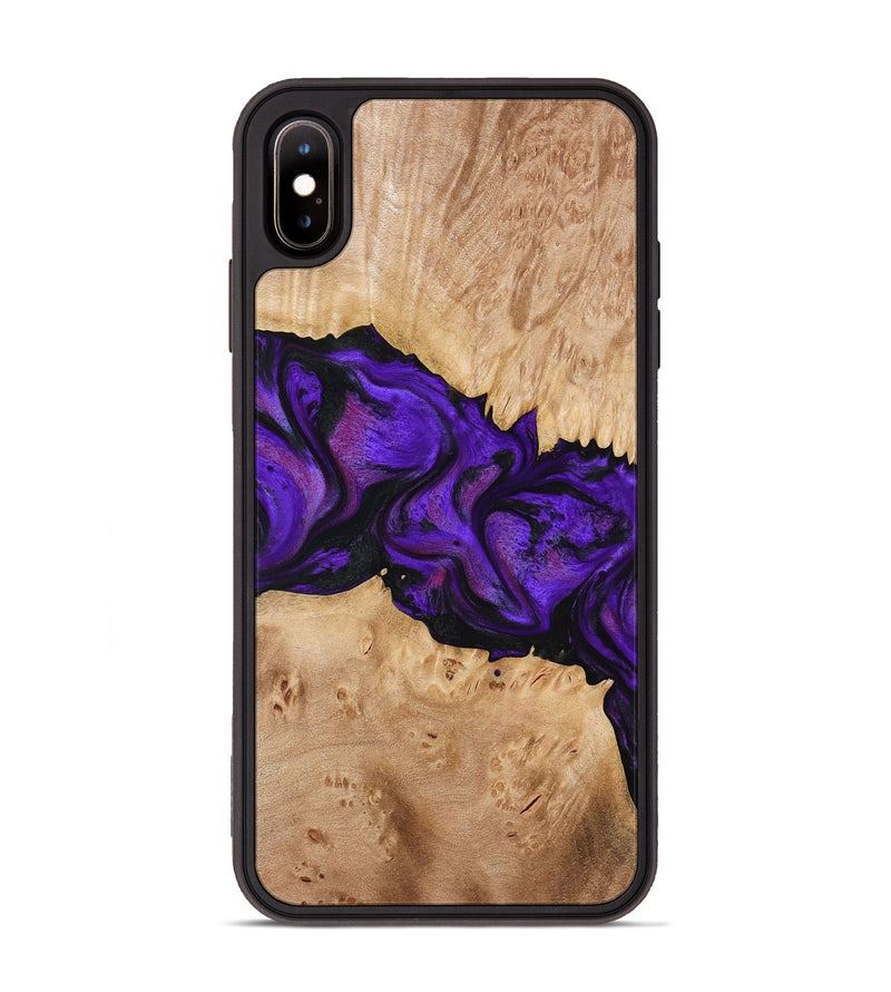 iPhone Xs Max Wood Phone Case - Jahmir (Purple, 774720)