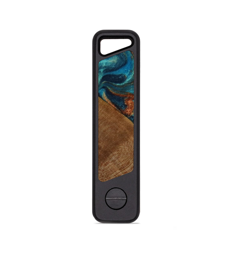 EDC Wood KeyHolder - Milo (Teal & Gold, 774896)