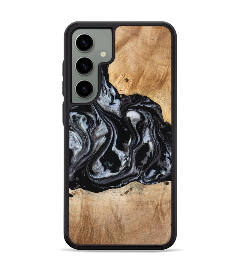 Galaxy S24 Plus Wood Phone Case - Roberto (Black & White, 774922)