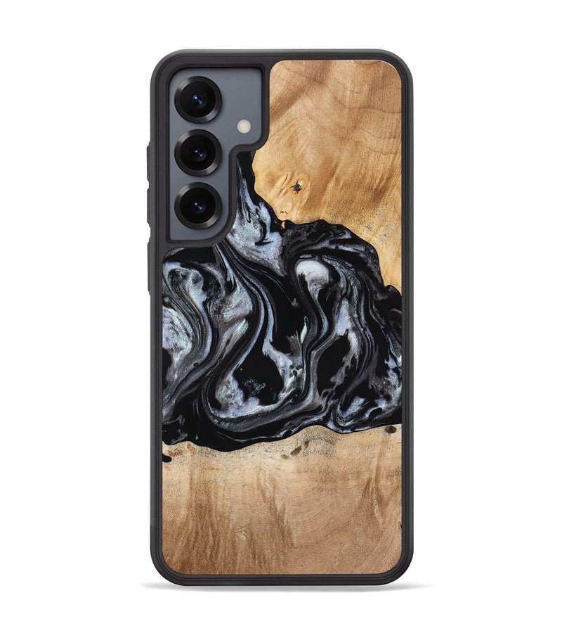 Galaxy S25 Plus Wood Phone Case - Roberto (Black & White, 774922)