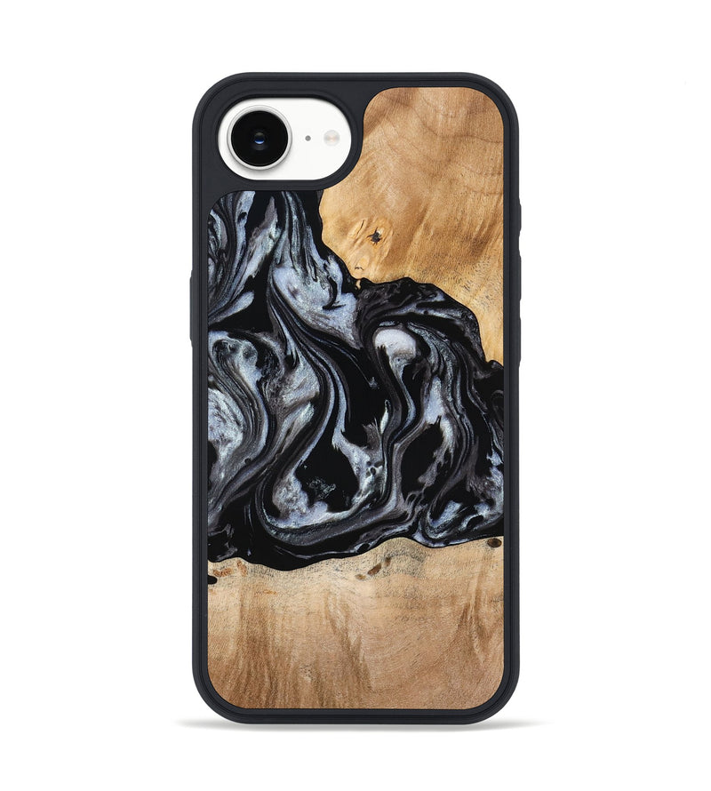 iPhone 16e Wood Phone Case - Roberto (Black & White, 774922)