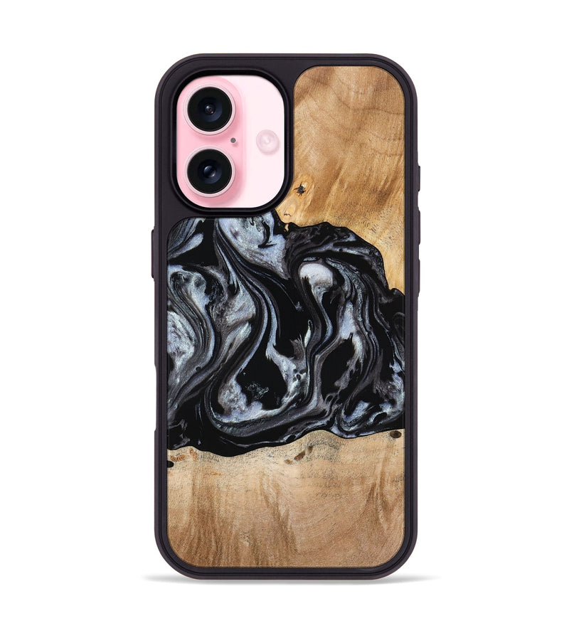 iPhone 17 Wood Phone Case - Roberto (Black & White, 774922)