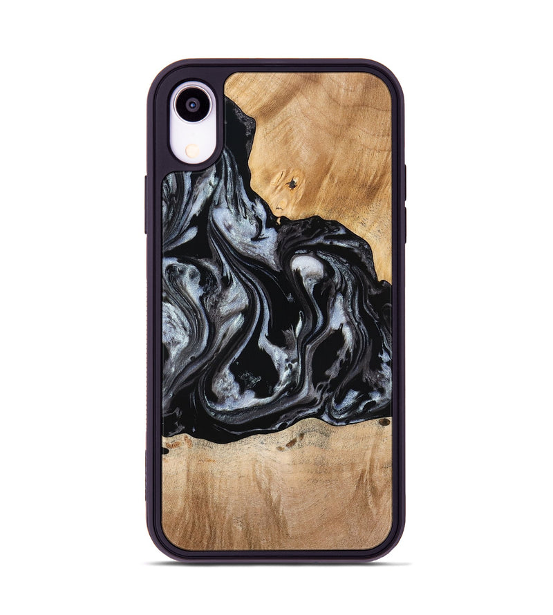 iPhone Xr Wood Phone Case - Roberto (Black & White, 774922)