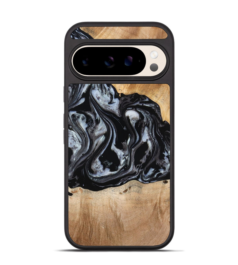 Pixel 10 Wood Phone Case - Roberto (Black & White, 774922)