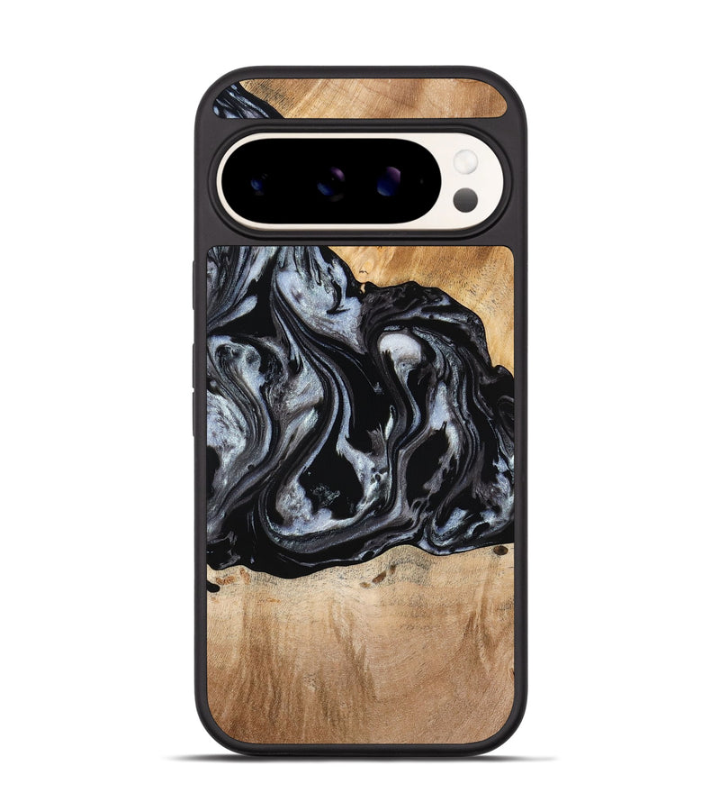 Pixel 9 Wood Phone Case - Roberto (Black & White, 774922)