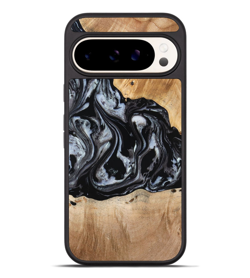Pixel 9 Pro XL Wood Phone Case - Roberto (Black & White, 774922)
