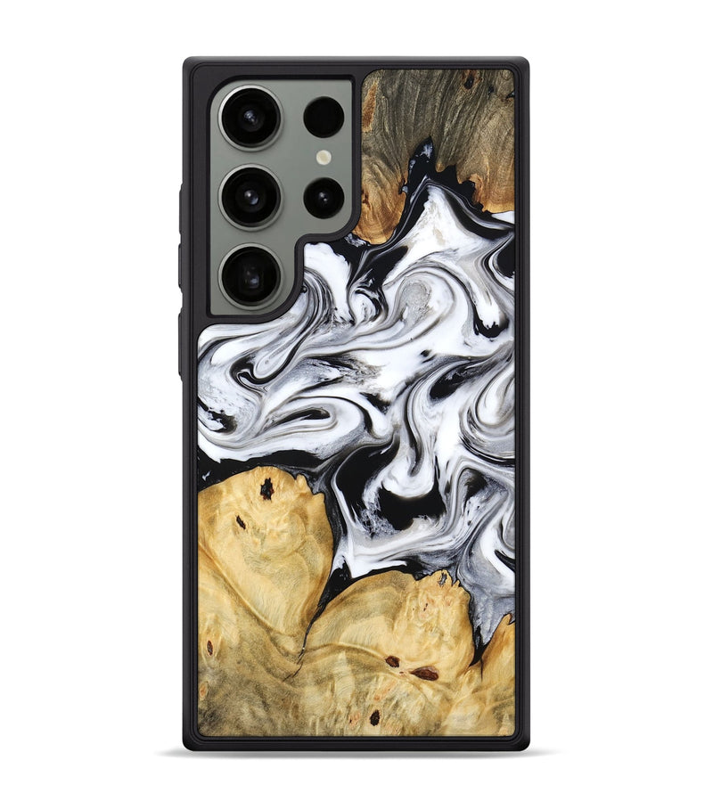 Galaxy S24 Ultra Wood Phone Case - Lashawn (Black & White, 774923)