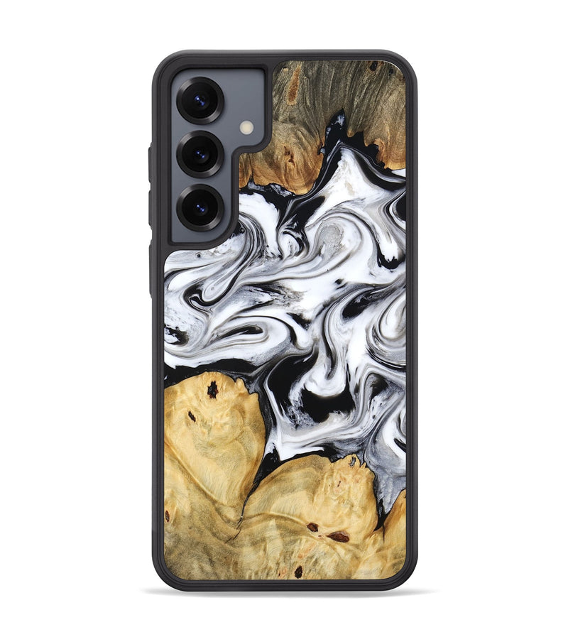 Galaxy S25 Plus Wood Phone Case - Lashawn (Black & White, 774923)