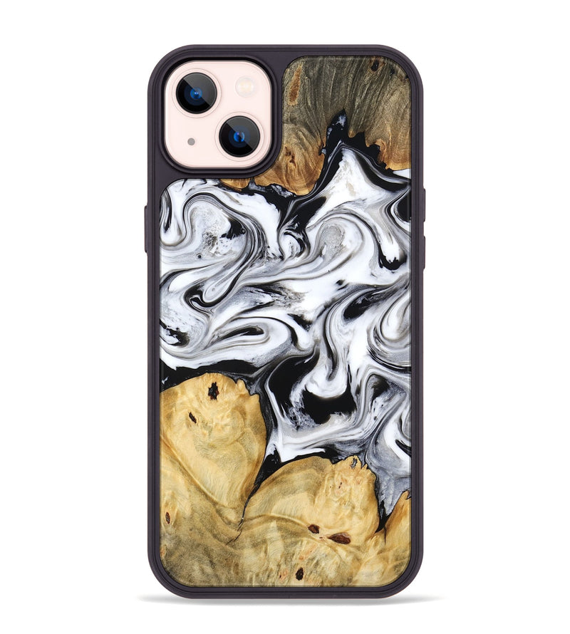 iPhone 14 Plus Wood Phone Case - Lashawn (Black & White, 774923)