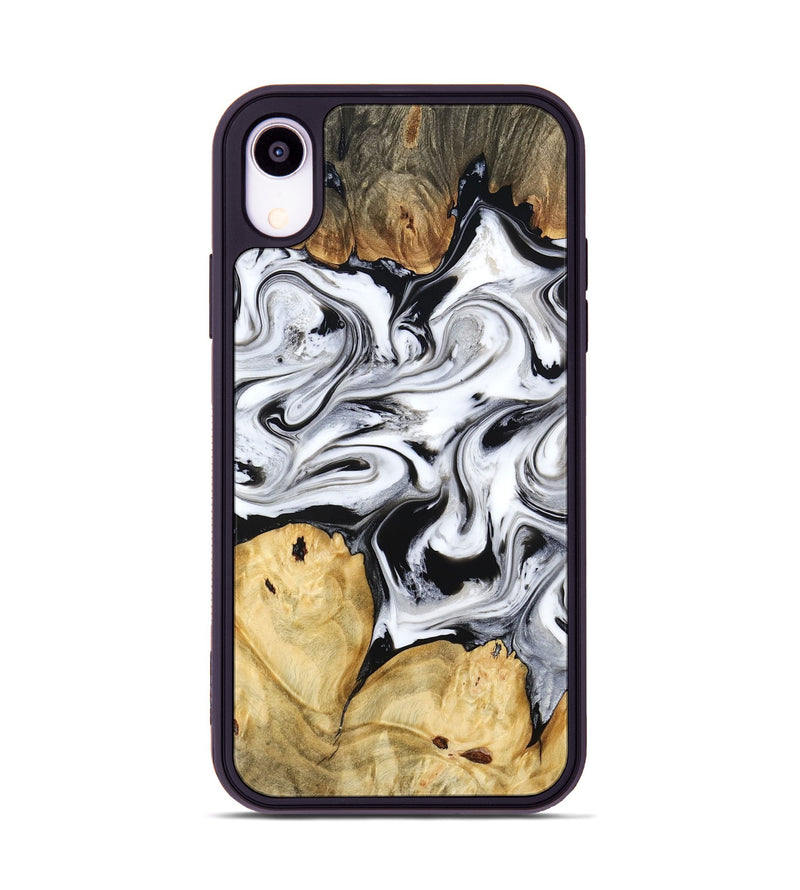 iPhone Xr Wood Phone Case - Lashawn (Black & White, 774923)