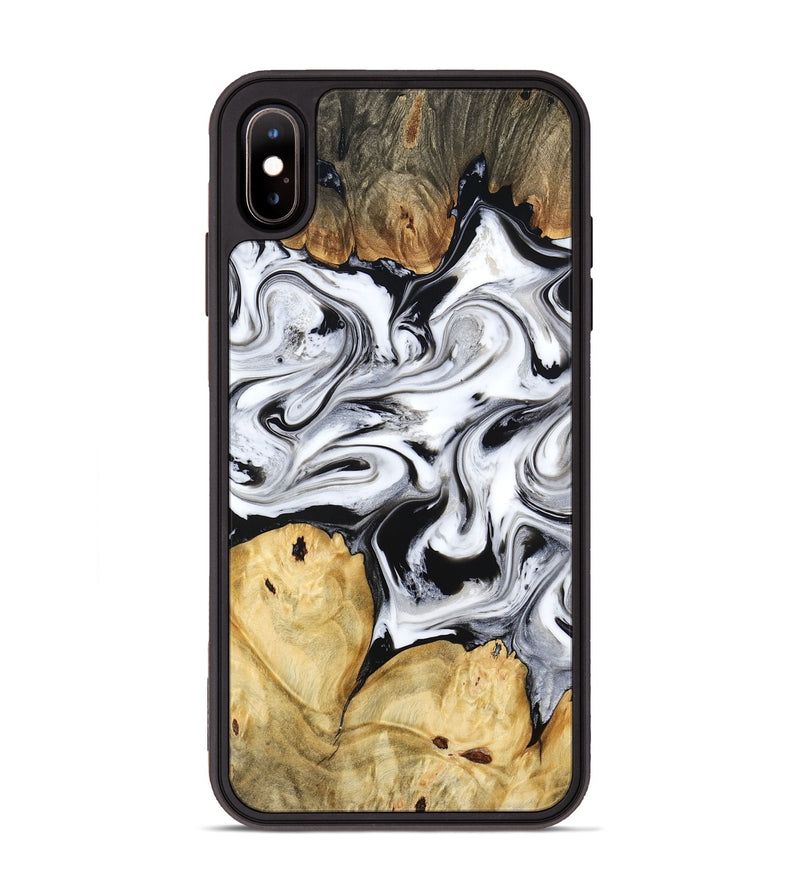 iPhone Xs Max Wood Phone Case - Lashawn (Black & White, 774923)