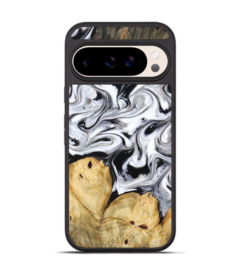 Pixel 10 Wood Phone Case - Lashawn (Black & White, 774923)