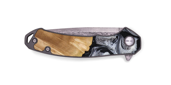EDC Wood Pocket Knife - Antone (Black & White, 774925)