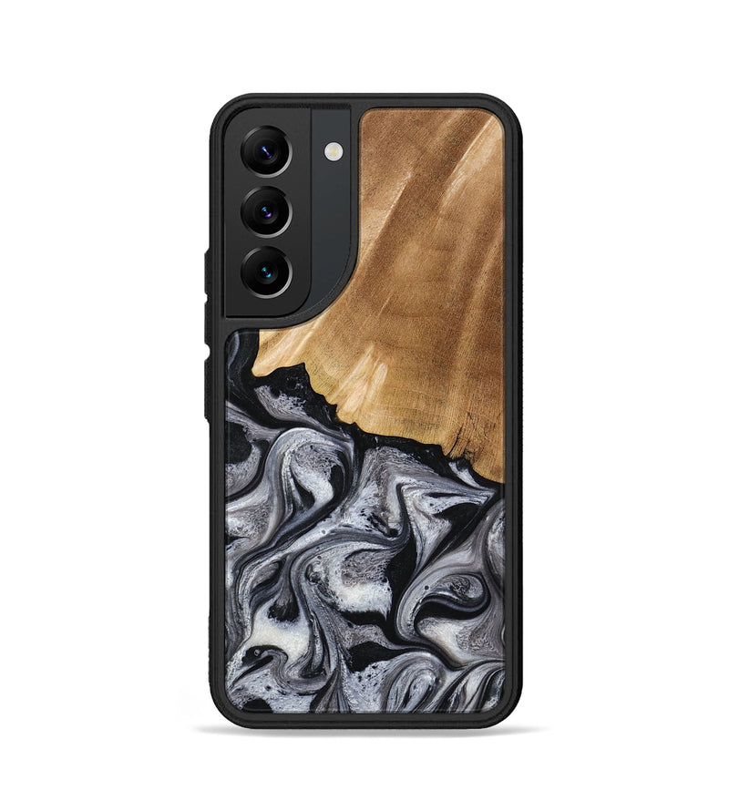 Galaxy S22 Wood Phone Case - Antone (Black & White, 774925)
